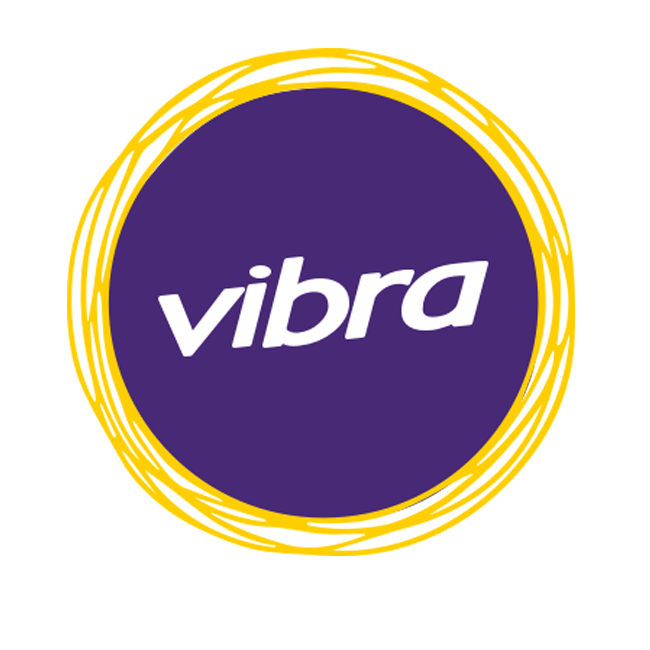 Logotipo de Vibra 104.9 FM Bogotá