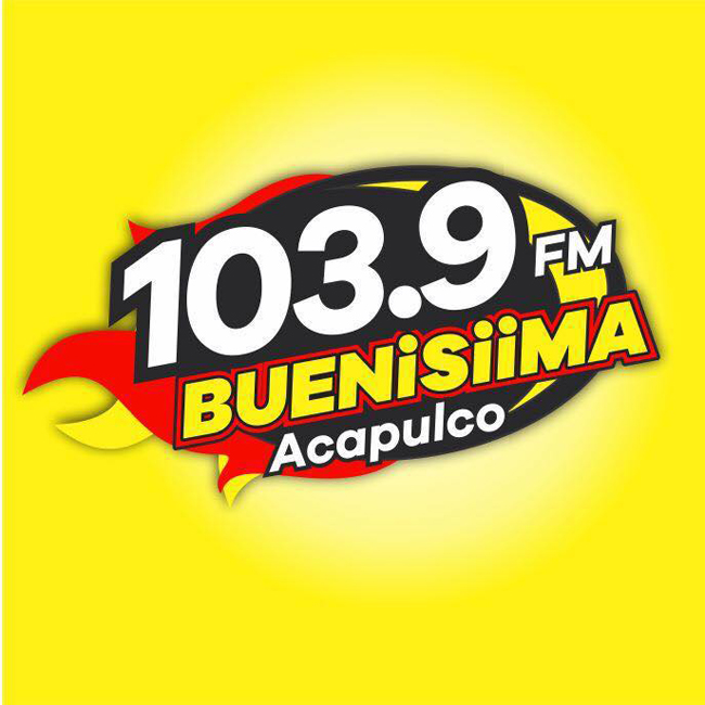 Logotipo de Buení­siima 103.9 FM Acapulco